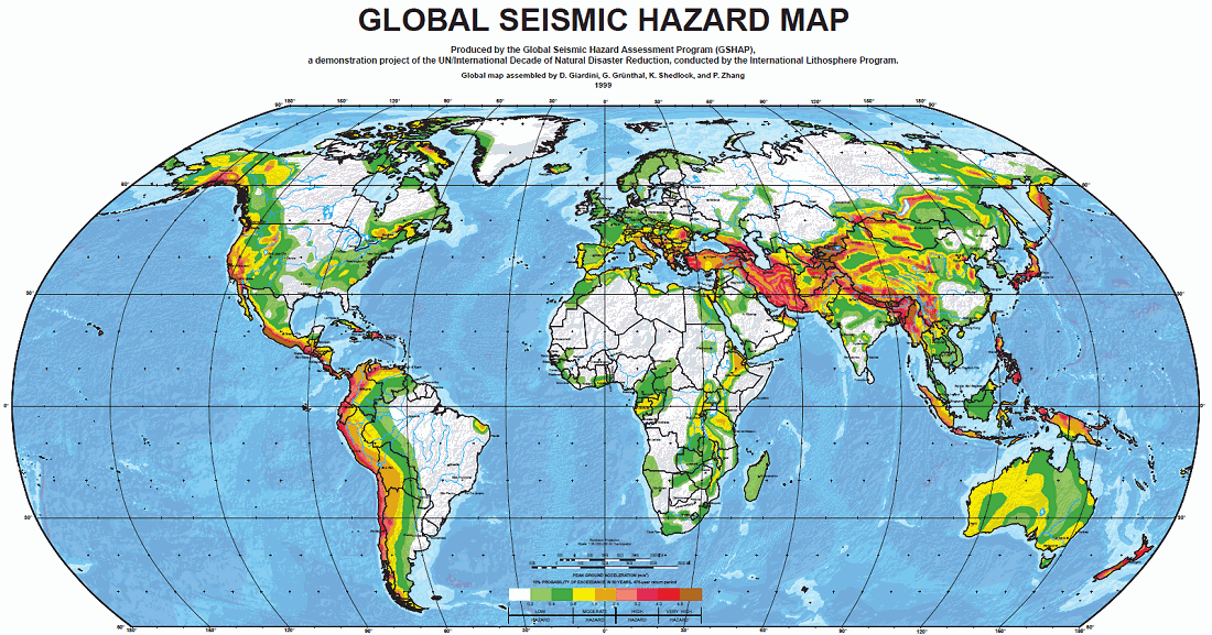 Mapa global del riesgo sísmico