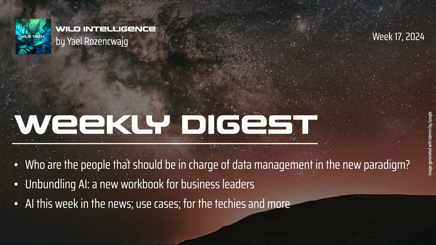 📨 Weekly digest | Who are the people that should be in charge of data management in this new paradigm