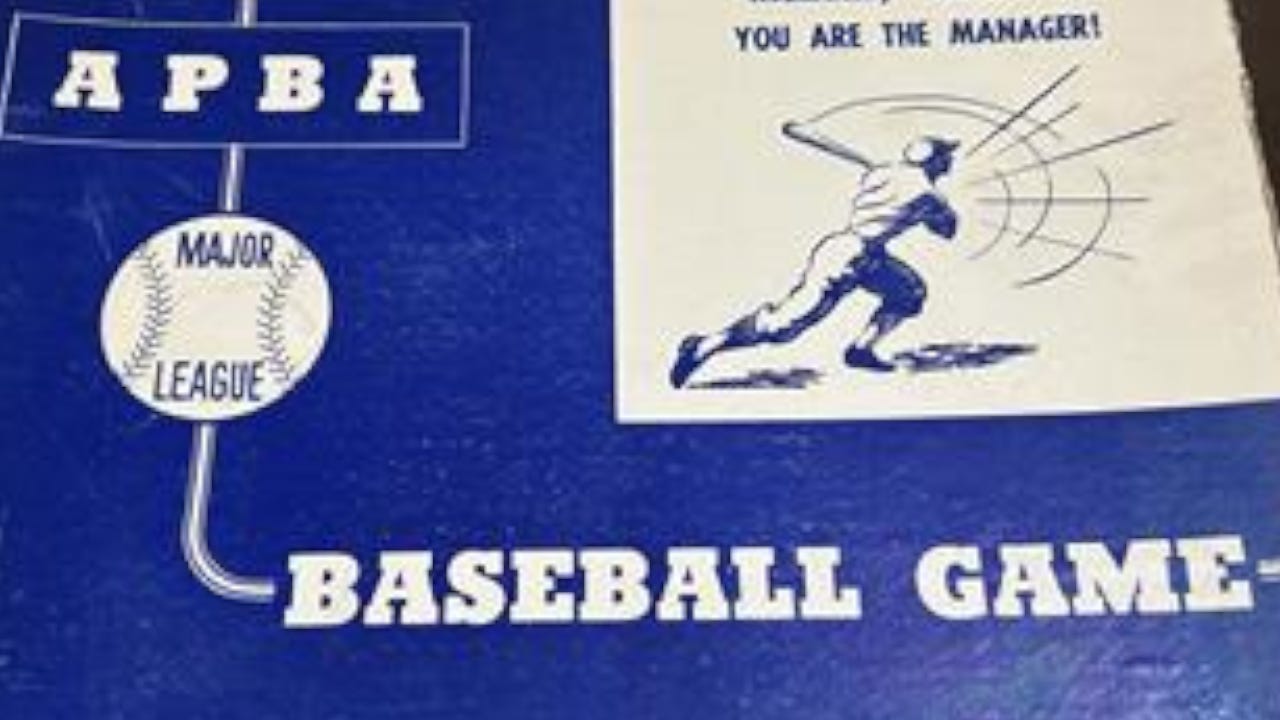 APBA Sacrifice Bunts Baseball Replay Journal