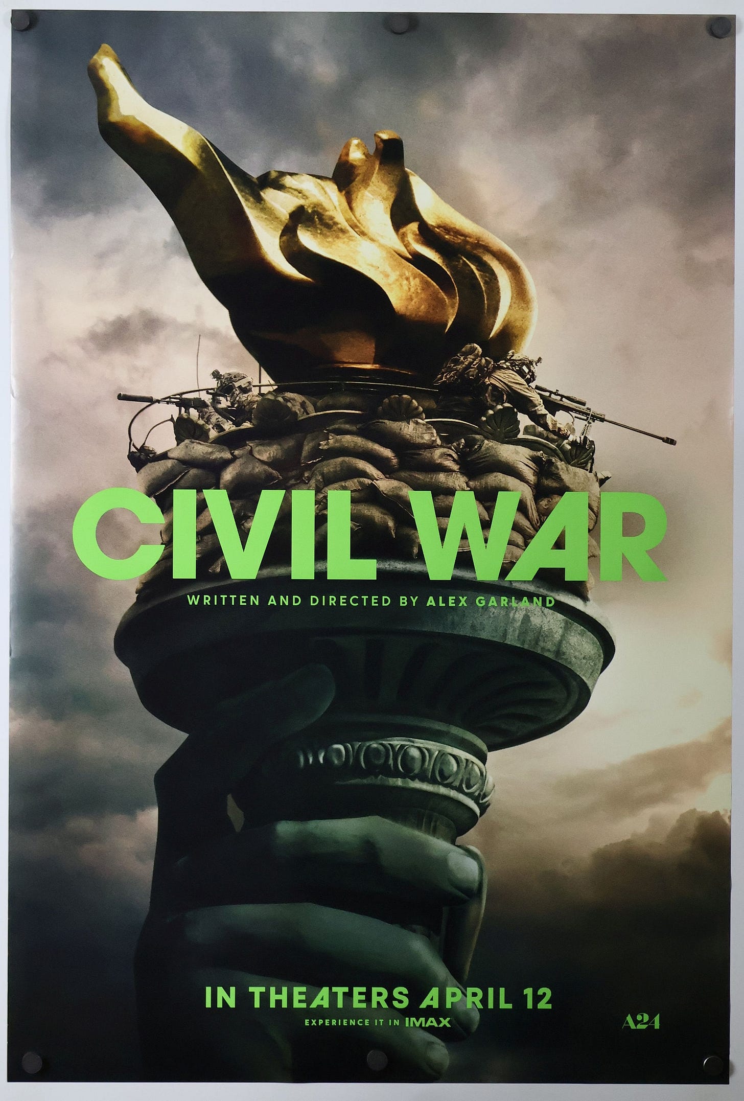 Civil War - Original Theatrical Movie Poster 27x40 - Alex Garland FREE  SHIPPING
