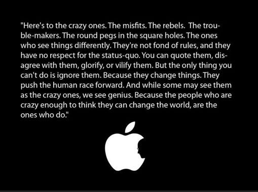 Apple - Here's To the Crazy Ones