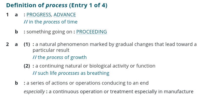 definition of a process