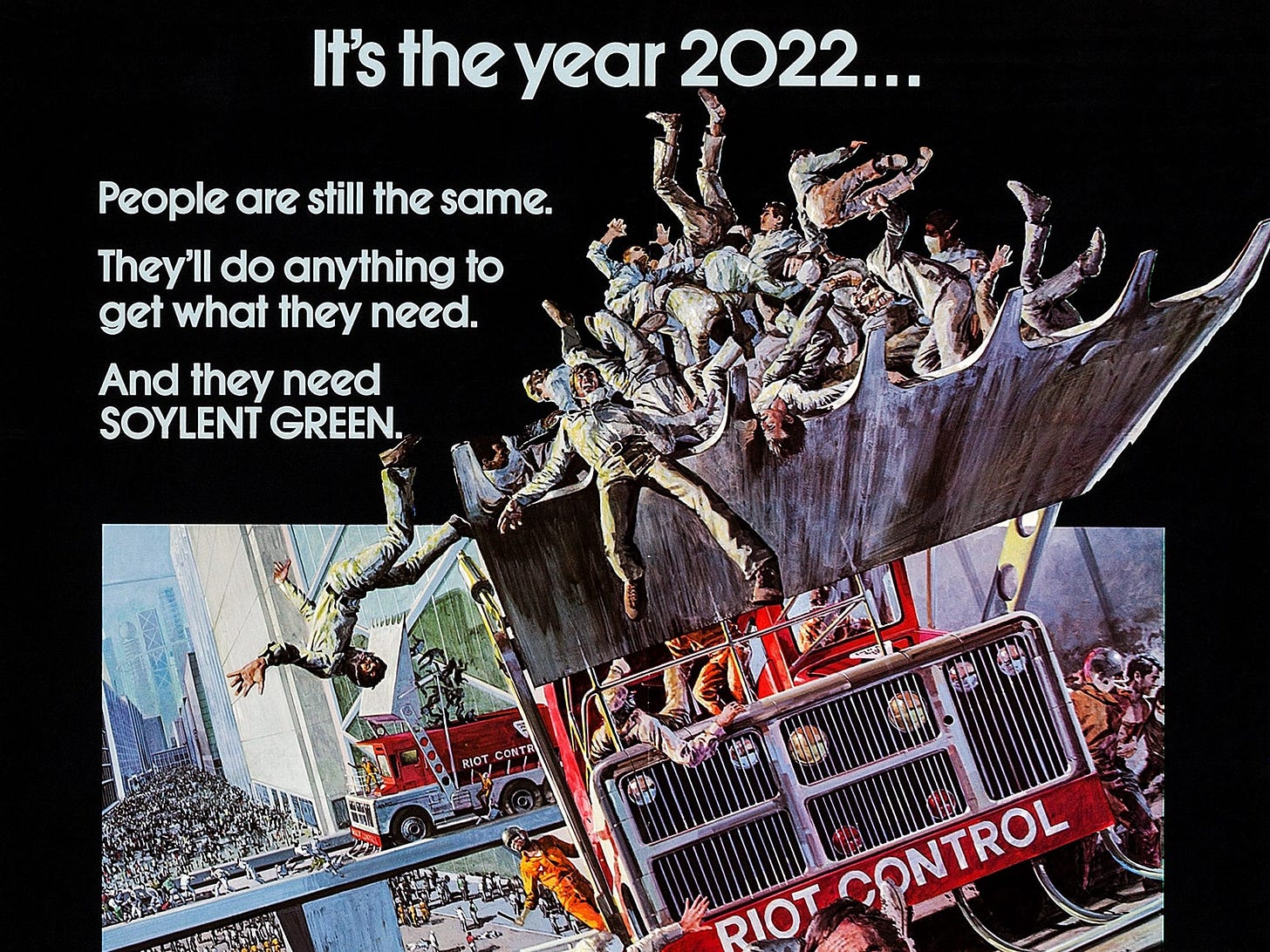 Soylent Green' (1973) predicted the world in 2022: climate change,  inequality - The Washington Post