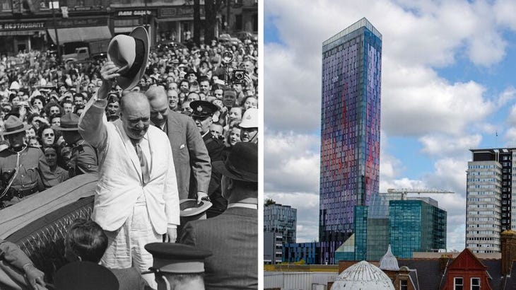 Winston Churchill and Croydon