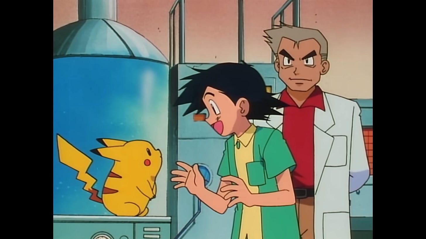 Professor Oak in Pokémon, I Choose You! (1998)