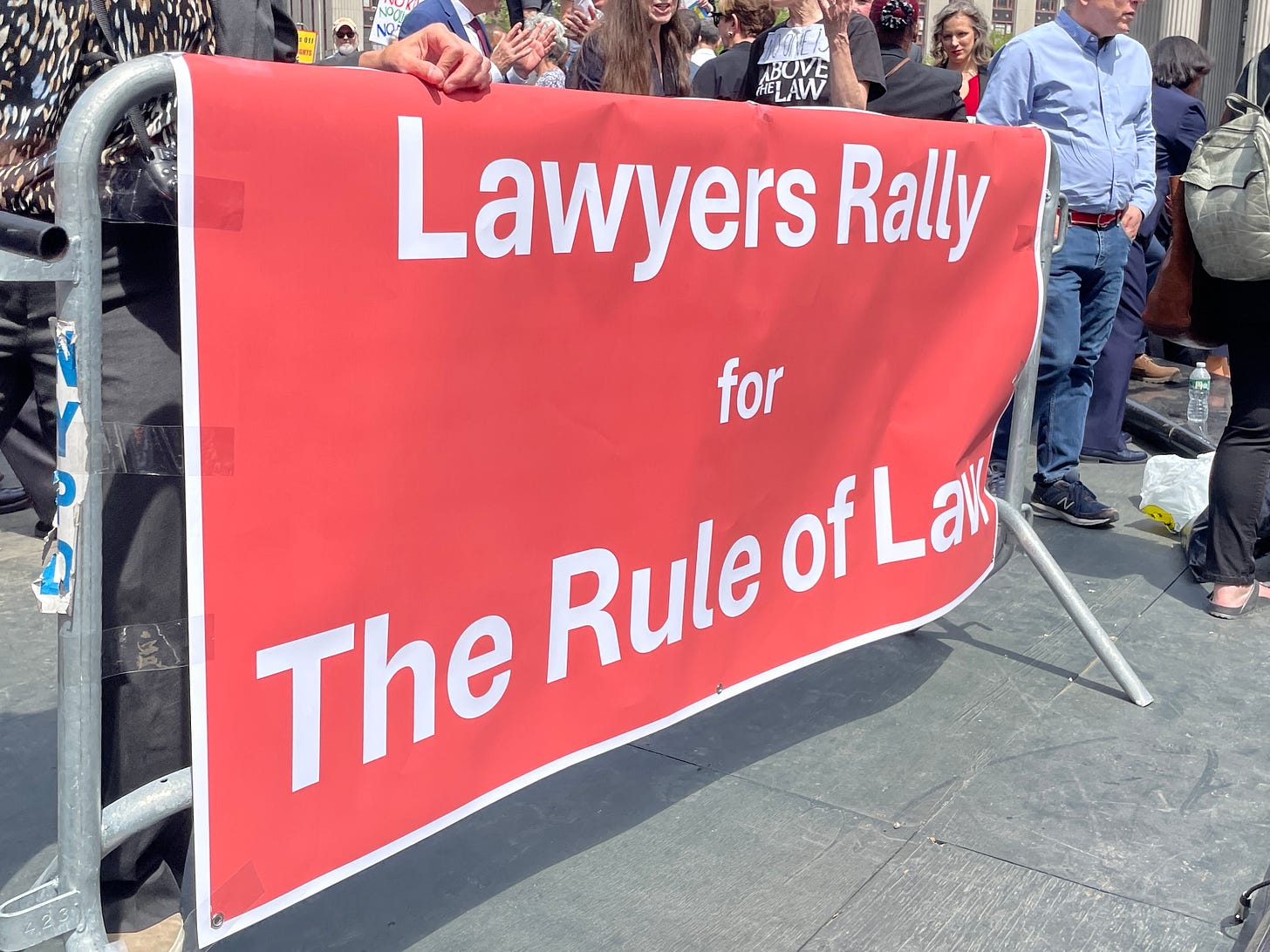 Lawyers Rally for The Rule of Law Lawyers Rally for The Rule of Law