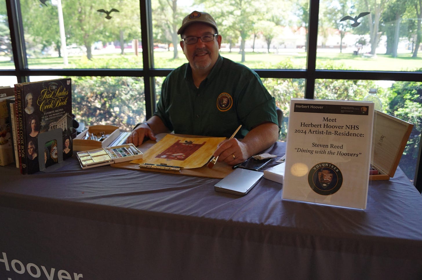 Herbert Hoover National Historic Site Artist-in-Residence Steven Reed