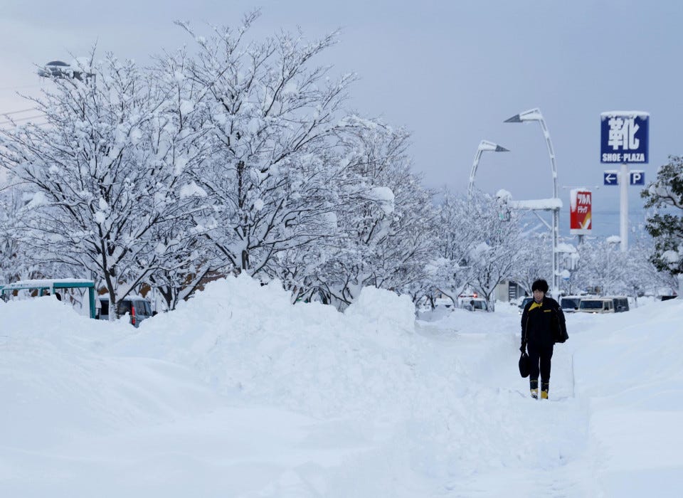 IN PHOTOS: Snow blankets Japan from Kyoto to Yamagata