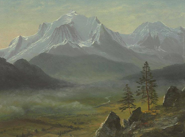 Mont Blanc - Albert Bierstadt