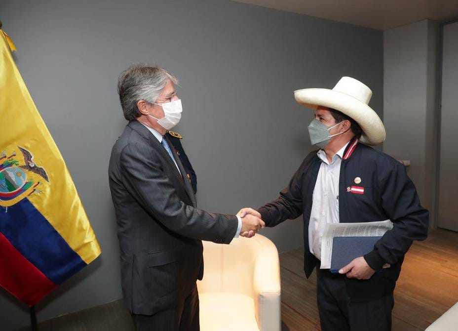 Presidente Guillermo Lasso expresó a Pedro Castillo, mandatario peruano  entrante, deseo de fortalecer relaciones | Política | Noticias | El Universo