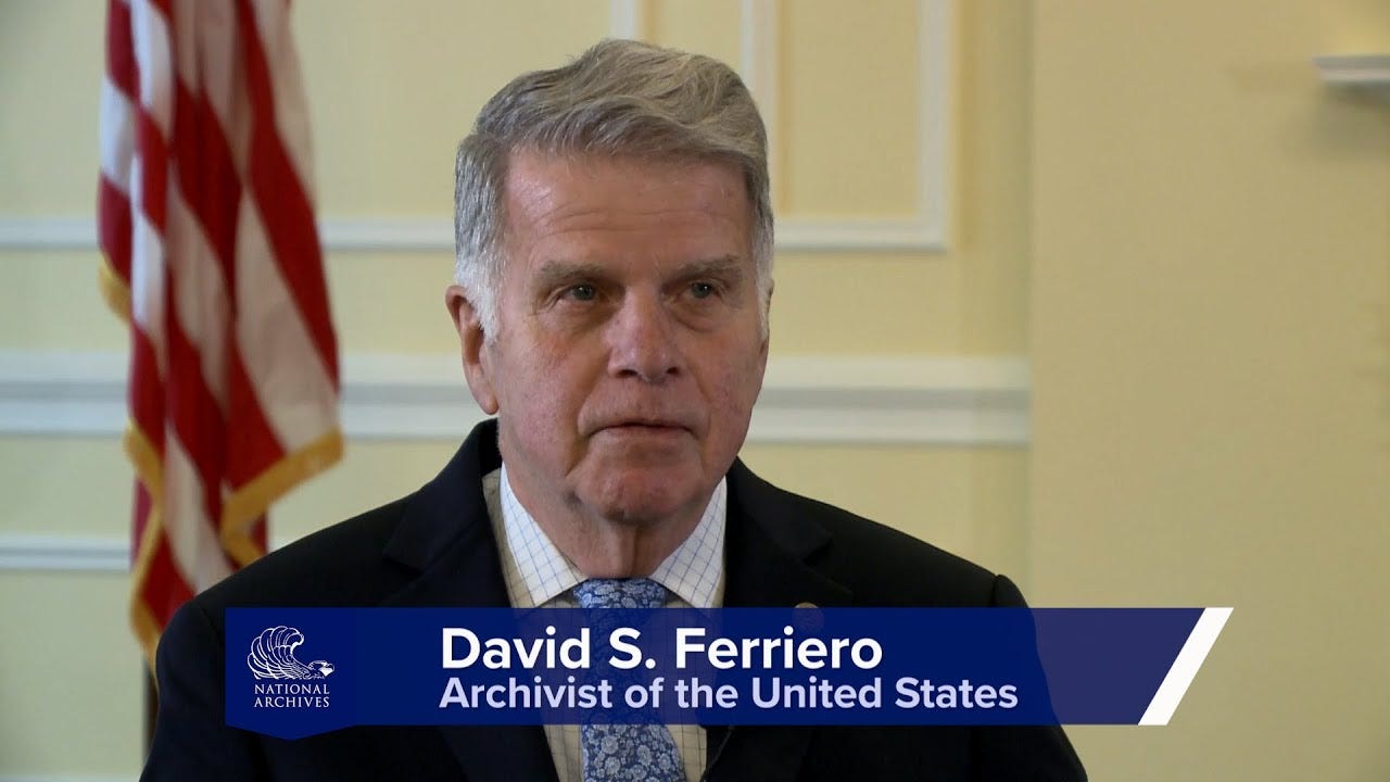 Archivist of the United States David S. Ferriero Reflects on His Tenure  Upon Retirement | National Archives