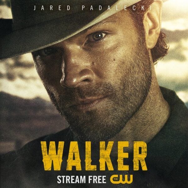 Jared Padalecki as WAlker with cowboy hat poster