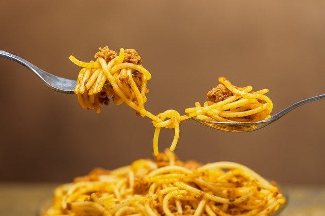 tangled spaghetti