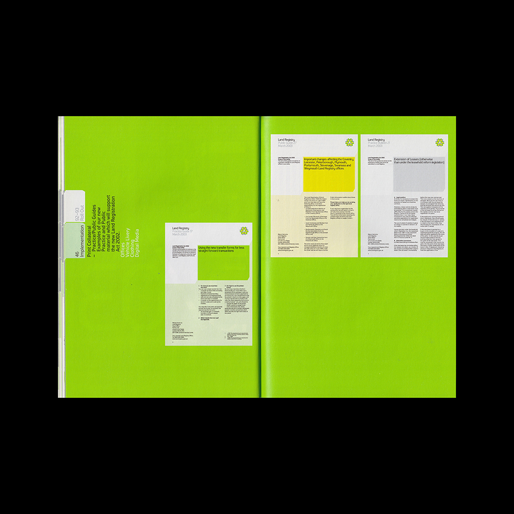Land Registry brand guidelines, North, 2003 Land Registry brand guidelines, North, 2003