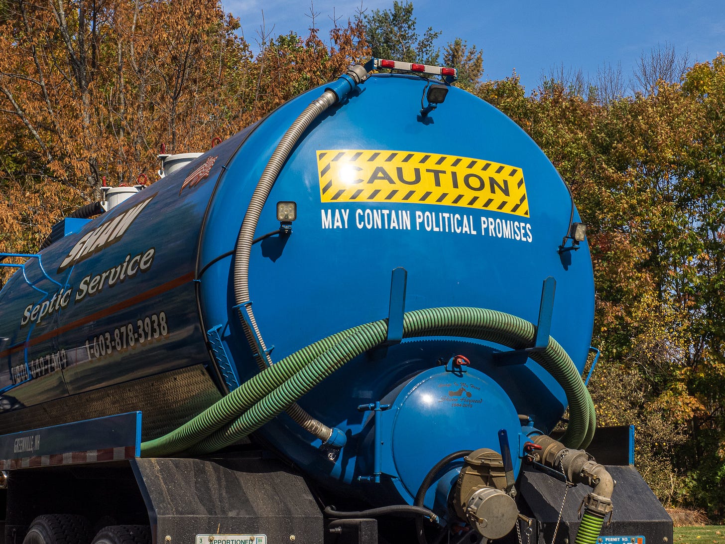 Septic service truck