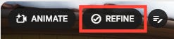 "Refine" button in Whisk, highlighted