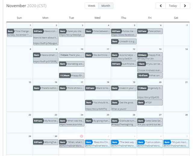 Content Scheduler for Twitter Buffer