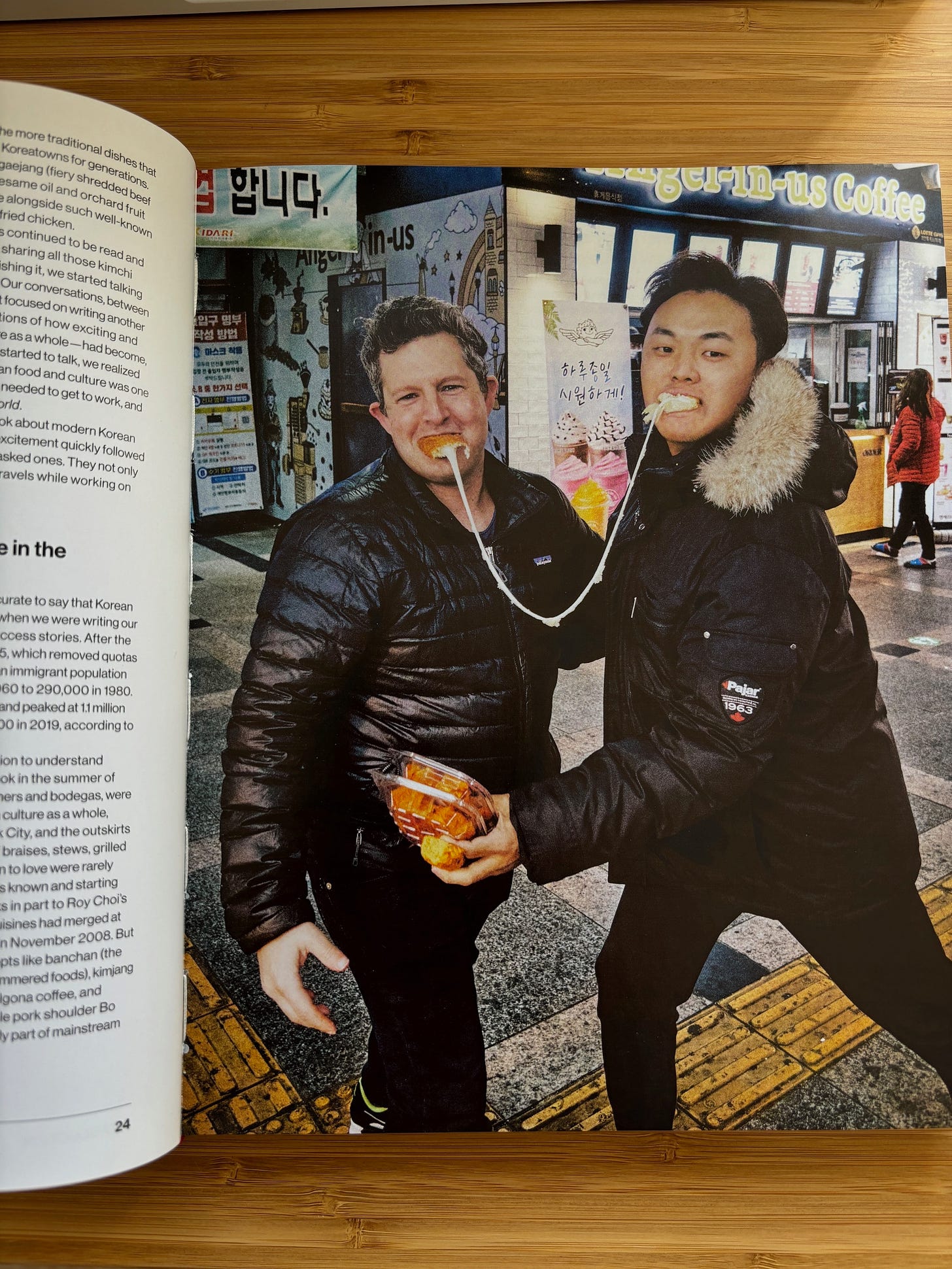 Matt Rodbard and Deuki Hong in the Koreaworld cookbook