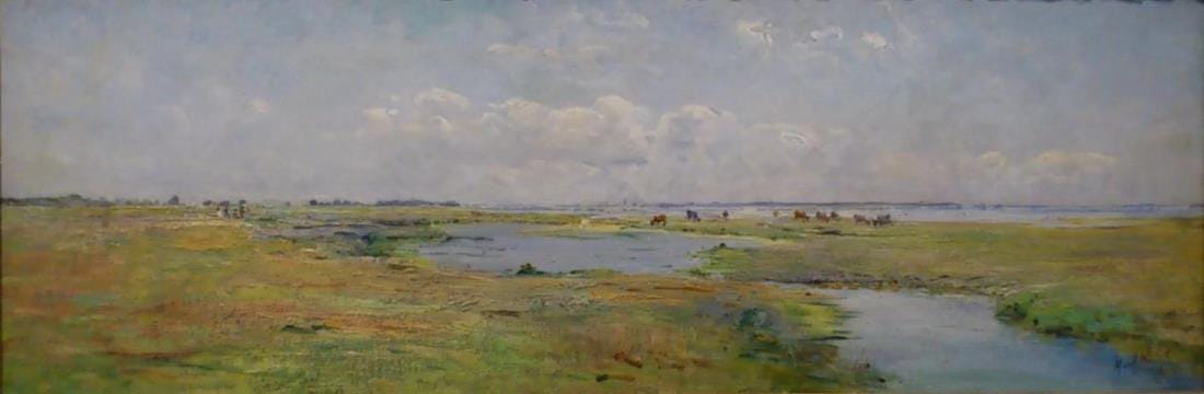 Hilma af Klint Spring Landscape Scene from the Bay of Lomma 1892 priv |  artdone
