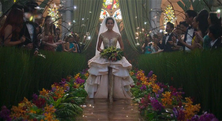 Wedding scene from Crazy Rich Asians | Image credit: Warner Bros. Pictures
