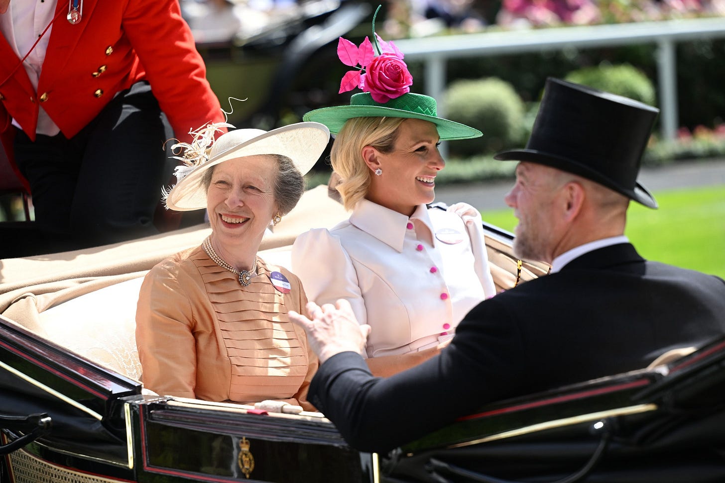 Princess Anne and Her Daughter Zara Tindall Kick Off the Carriage  Procession on Day Three of the Royal Ascot | Vanity Fair