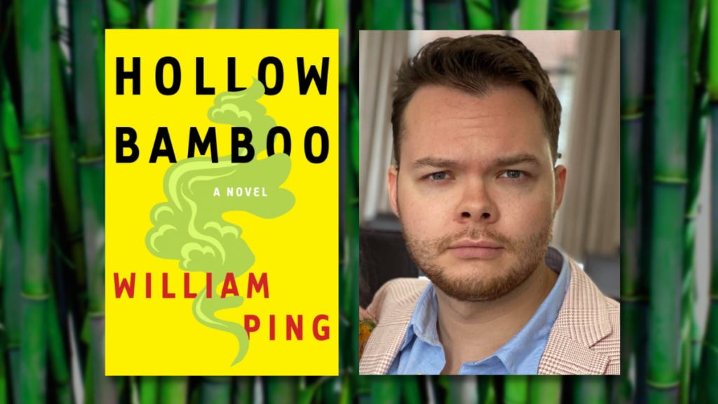 Hallow Bamboo book cover and headshot of William Ping