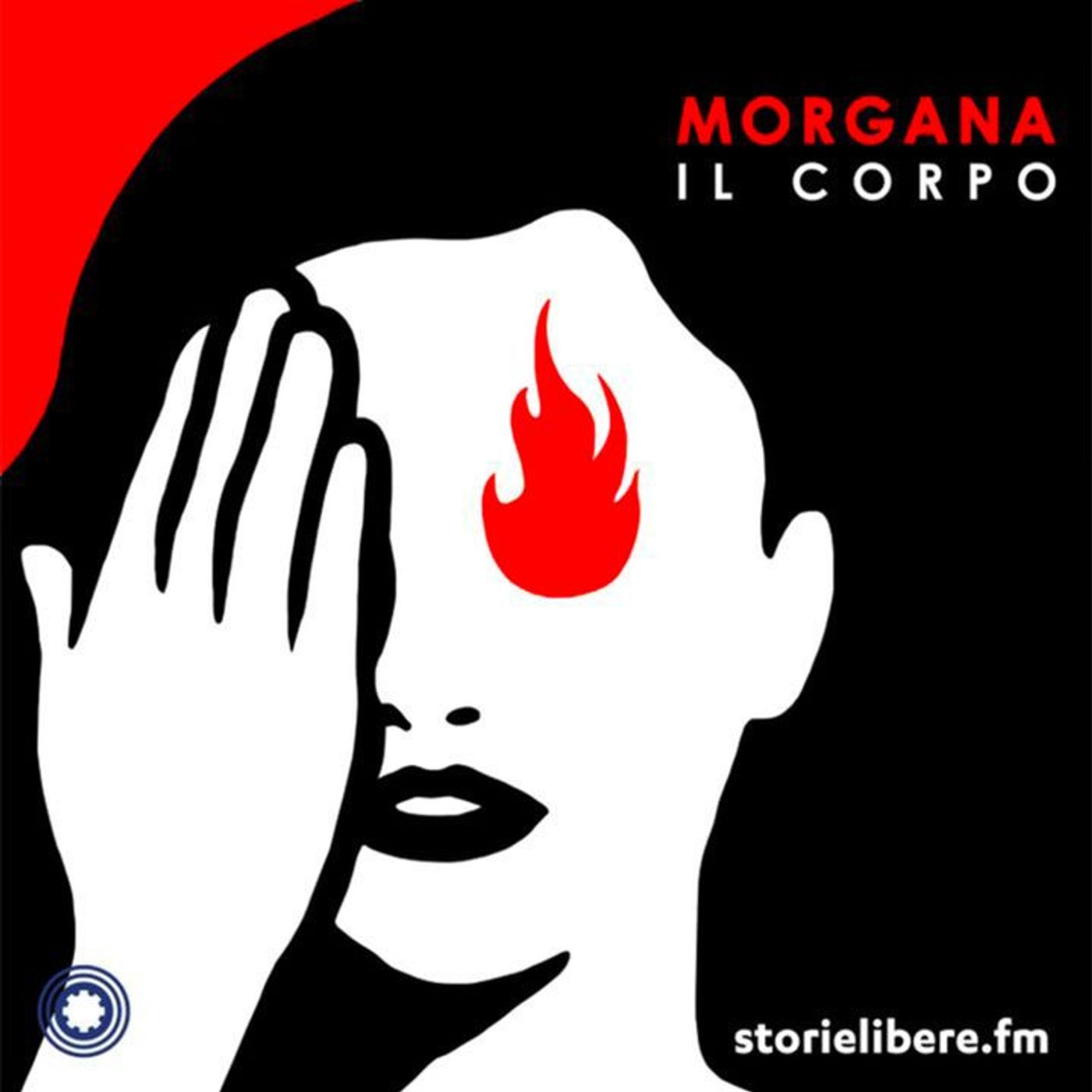 Copertina del podcast “Morgana”.