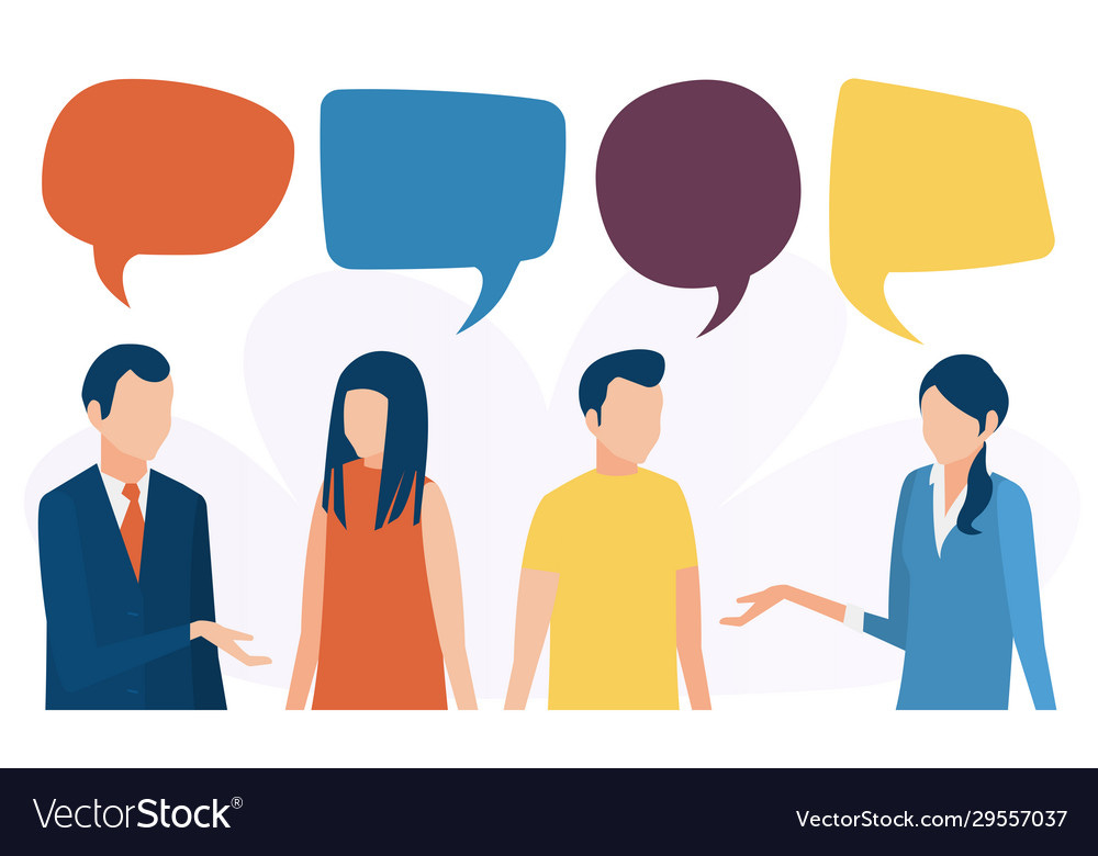 Social communication Royalty Free Vector Image