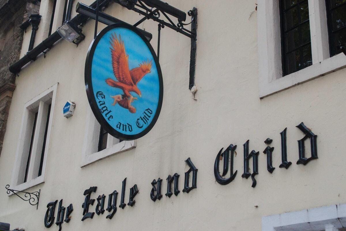 The Eagle and Child sign
