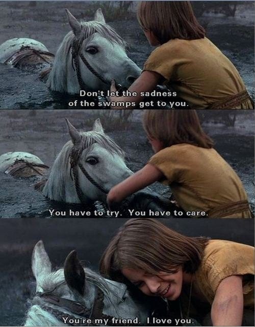 I see your "saddest" movie scene and raise you the scene that depressed a  generation (The NeverEnding Story) : r/nostalgia