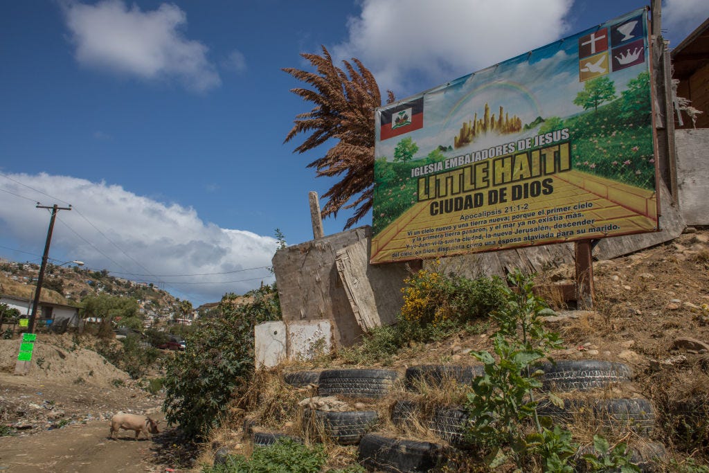 Haitian migrants live in "Little Haiti" in Tijuana, Mexico. May 27th, 2019 in Tijuana, Mexico. (John Fredricks—NurPhoto/Getty Images)