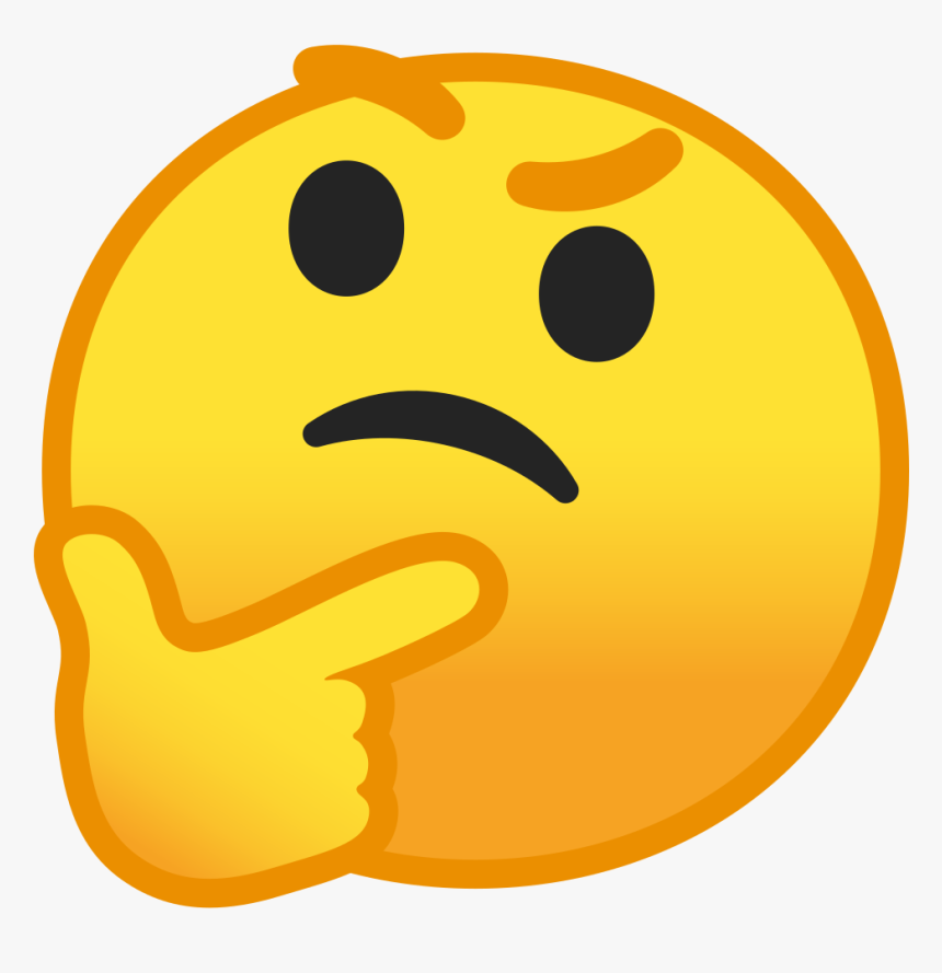 Thinking Face Icon - Thinking Emoji Transparent Background, HD Png ...
