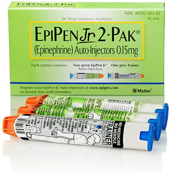 Epipen Jr Epinephrine Injection, Usp 0.15 Mg Auto-Injector For Children -  Pack of 2 with Trainer | DiaMedical USA