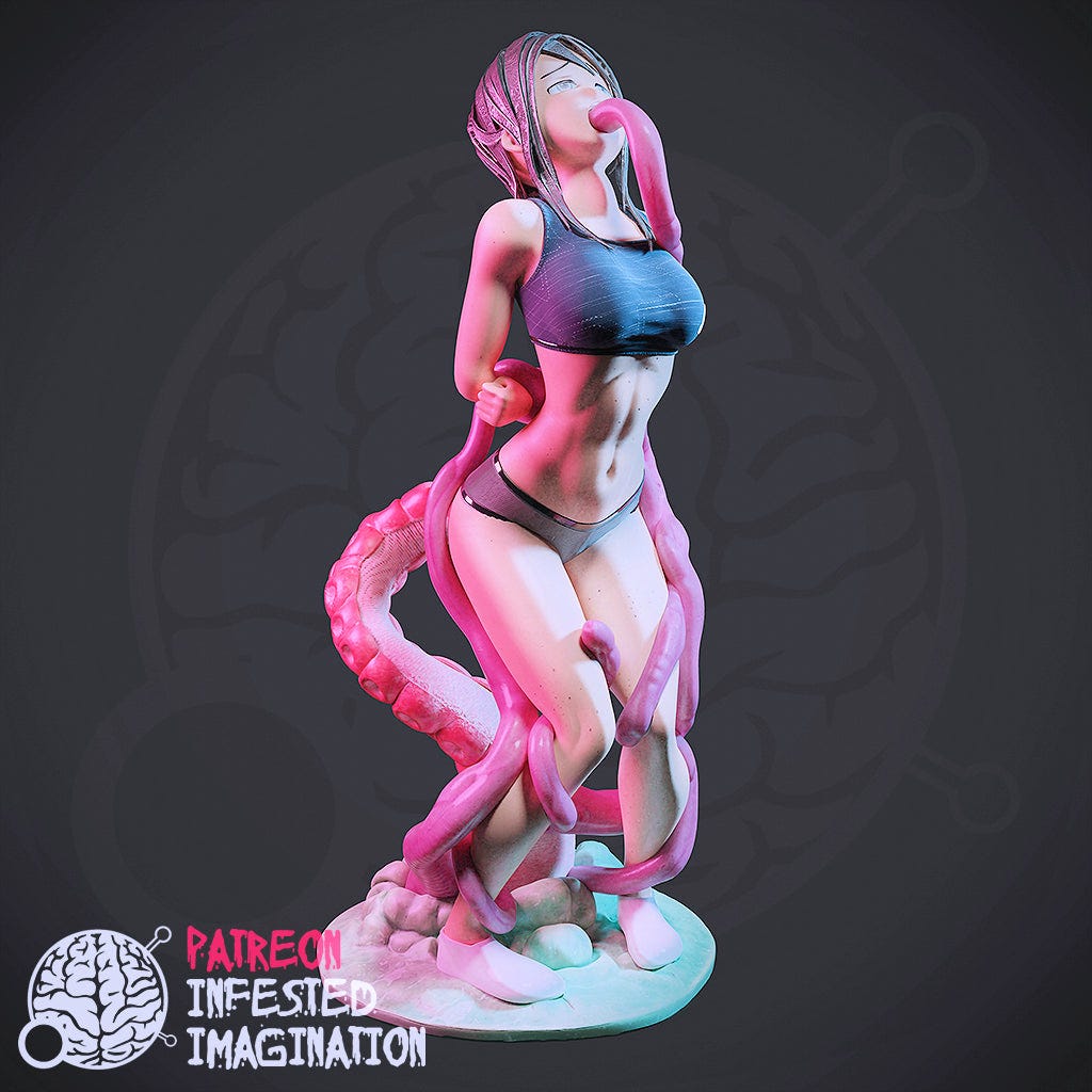 ANIME GIRL ABUSED BY TENTACLES - Infested Imagination – Cthulhu Print  Company