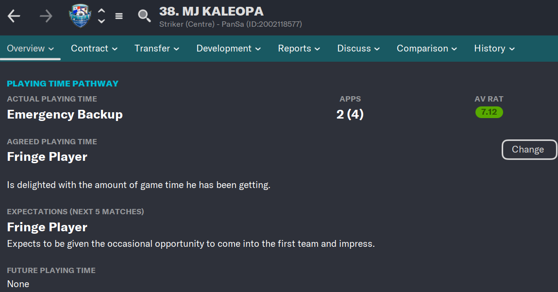 Football Manager 2023 MJ Kaleopa