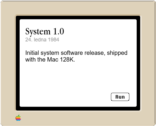 Snímek obrazovky z projektu Infinite Mac Snímek obrazovky z projektu Infinite Mac