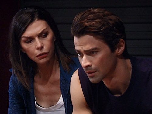 matt cohen with finola hughes on general hospital