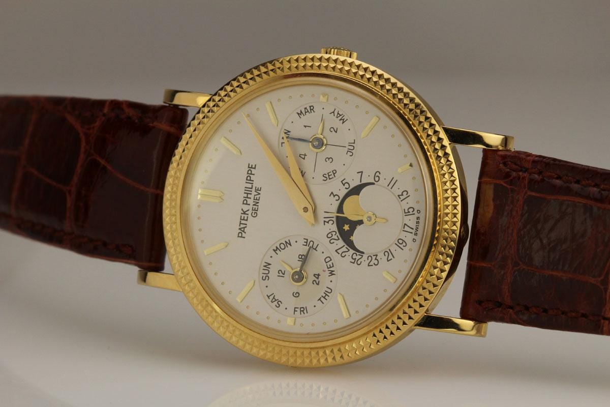 2008 Patek Philippe Perpetual Calendar Moon Phase Ref 5039J Watch For Sale  - Mens Collectible Moonphase Perpetual calendar