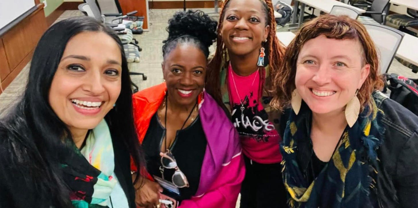Anu, Candice and Gladys at the Nadine Burk Harris event