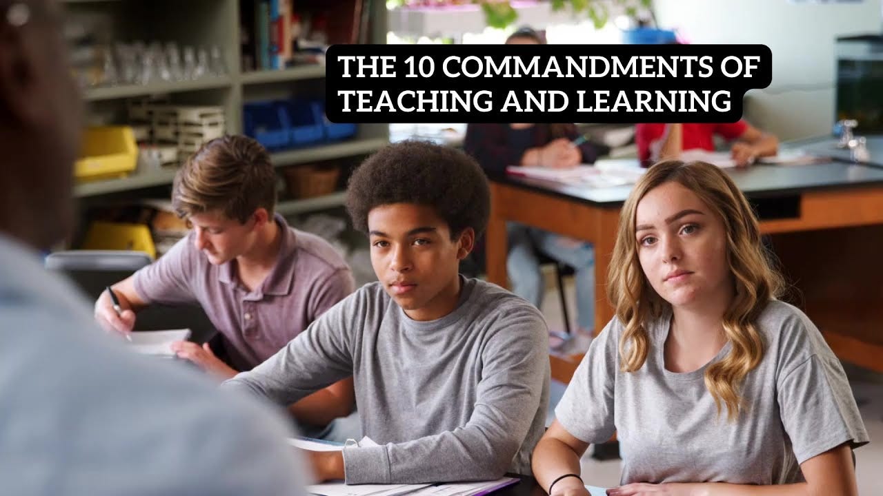 Brown's 10 Commandments