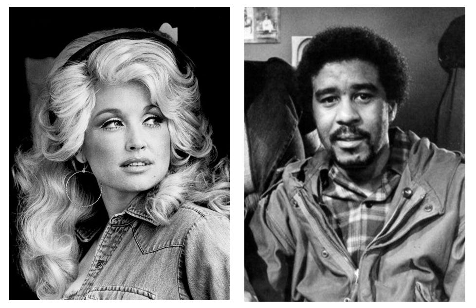 Photos of Dolly Parton and Richard Pryor