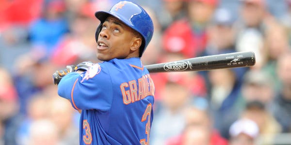 mets curtis granderson bottoms out for week 1 nl mlb baseball 2015