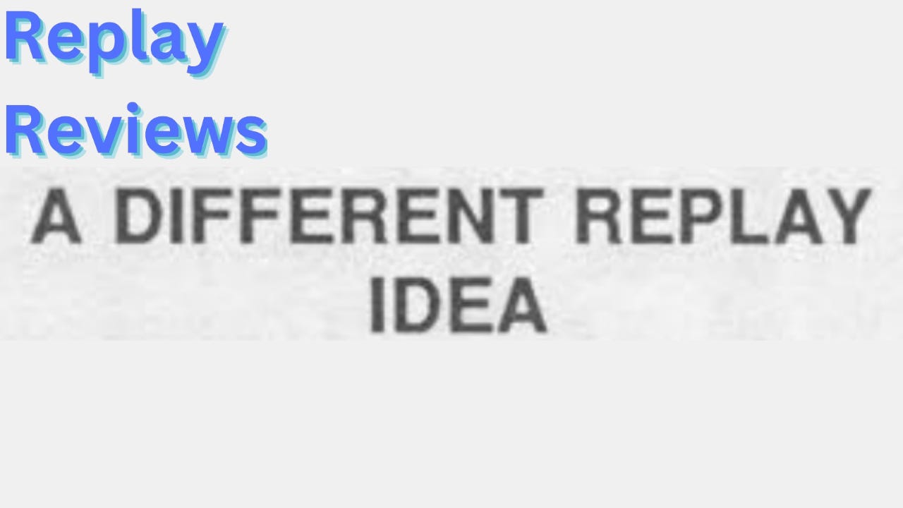 Replay Reviews APBA Journal Replay Idea