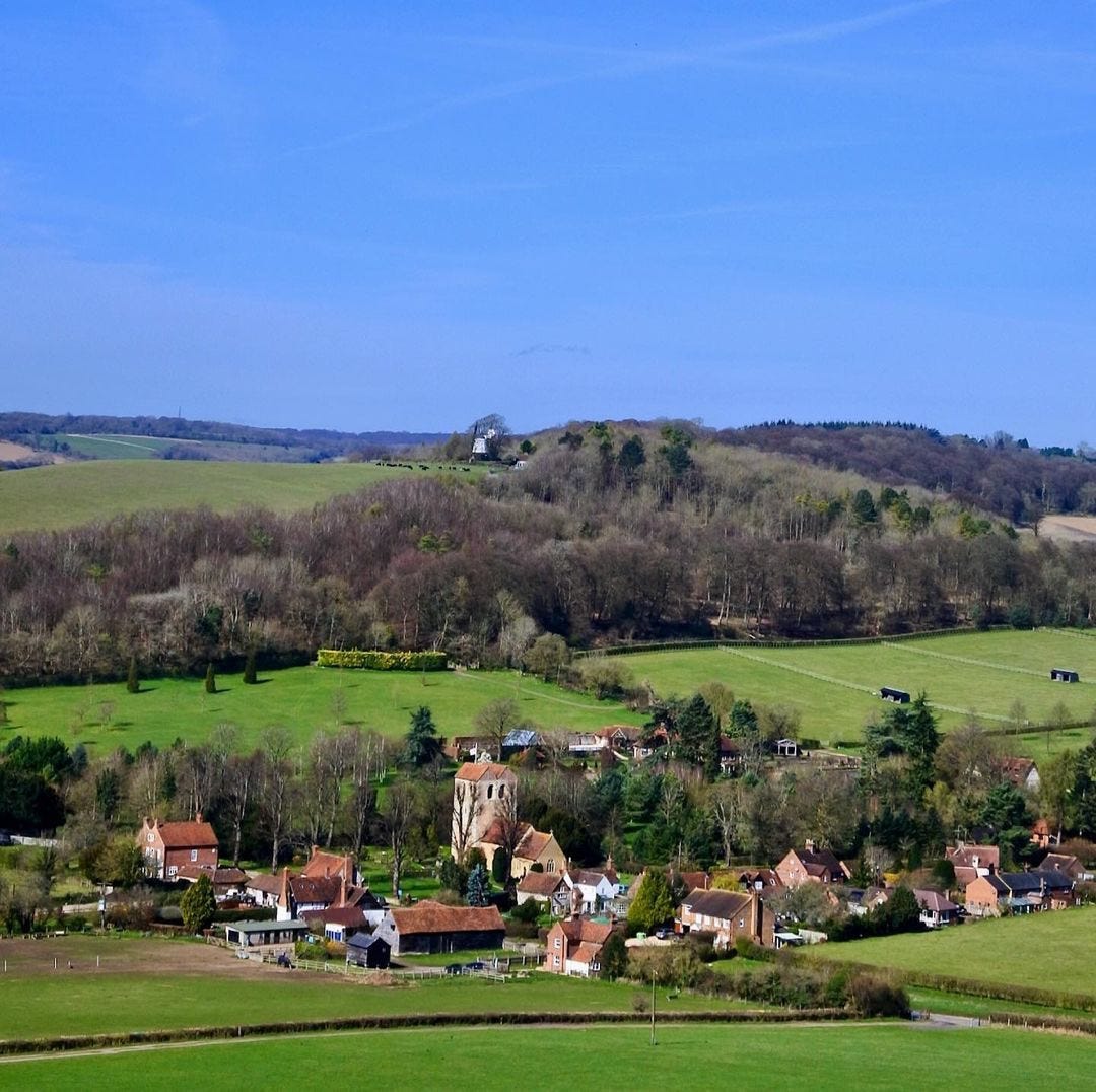  One of the best views in England. Over the hill is Turville. Photo by Chilternhills_Treasures