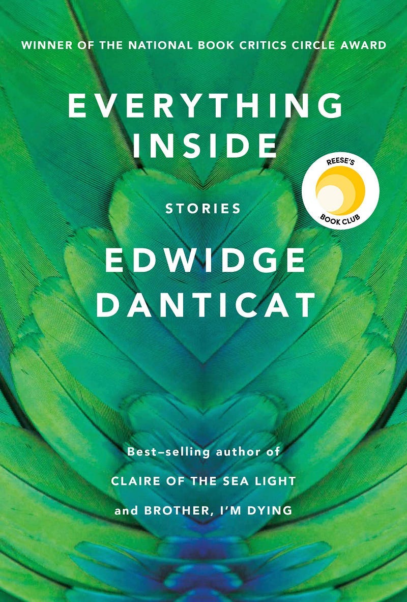 Leaf-like green cover with title and author on front.