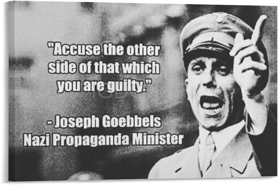 Amazon.com: Joseph Goebbels German Politician World War II German Officer  Quote Portrait Vintage Black And White Canvas Poster Wall Art Decor Print  Picture Paintings for Living Room Bedroom Decoration Frame-style: Posters &