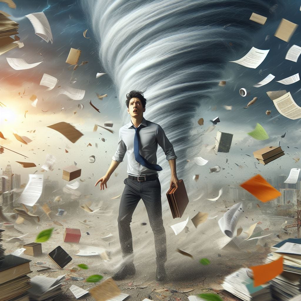 Out of control. Image by Bing.