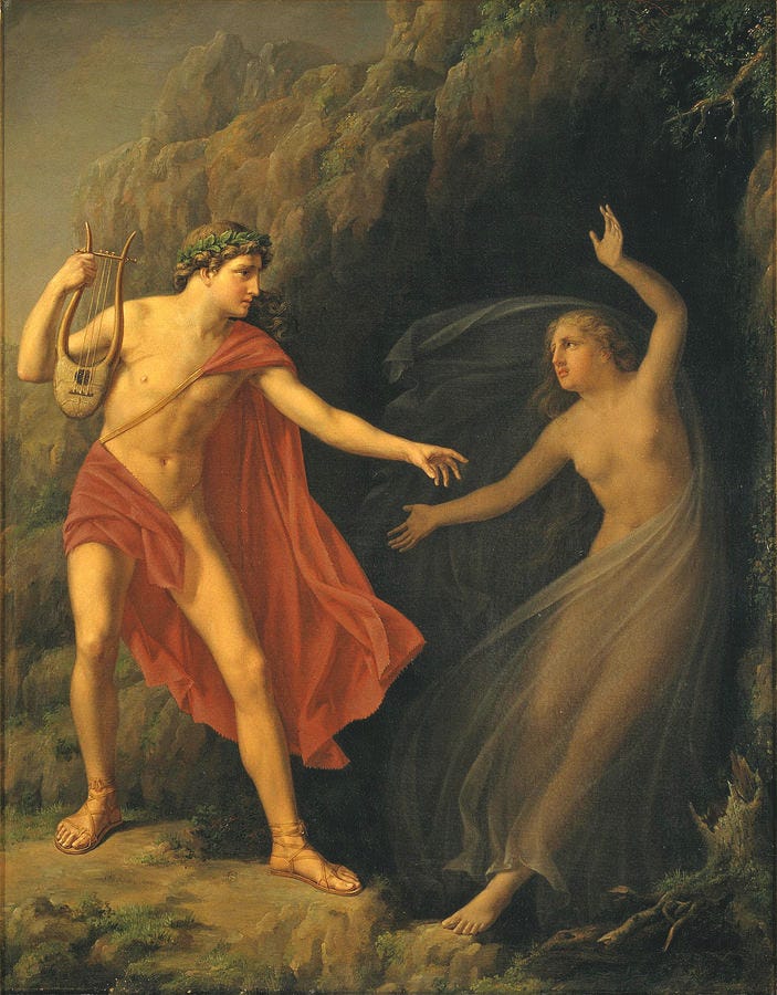 Orpheus and Eurydice by Carl Andreas August Goos