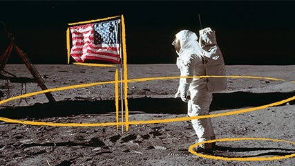 Apollo 11 moon landing: What you can't see in Buzz Aldrin flag photo