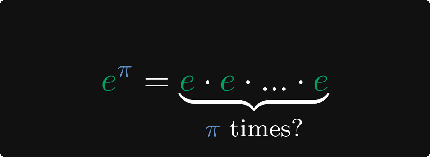 e to the π